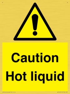 Caution Hot liquid